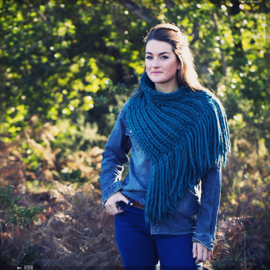 Kit tricot Peace&Wool écharpe à tricoter, facile, laine 100% naturelle